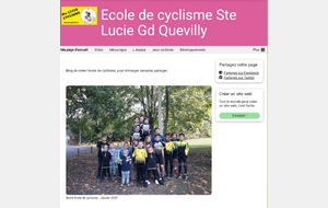 Ouverture d un blog  École de Cyclisme  