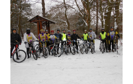 Premiére sortie VTT sous la neige